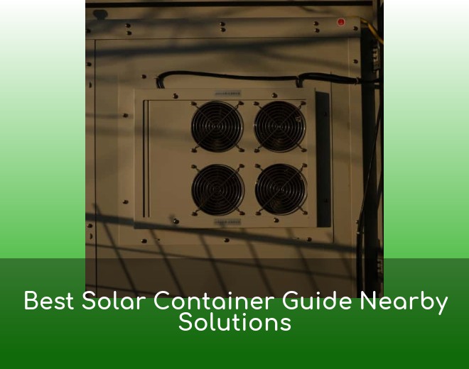 Best Solar Container Guide Nearby Solutions